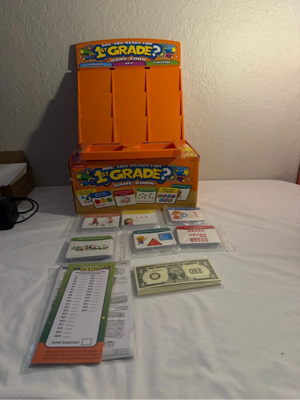 Lakeshore Are You Ready for 1st Grade? Game Show - Orange Educational Toy